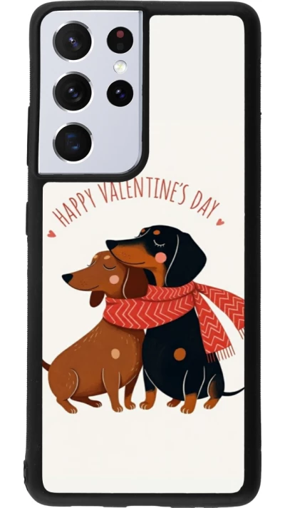 Samsung Galaxy S21 Ultra 5G Case Hülle - Silikon schwarz Saint Valentines Day 26 Happy Valentine