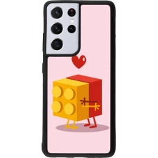 Samsung Galaxy S21 Ultra 5G Case Hülle - Silikon schwarz Saint Valentines Day 26 Puzzle