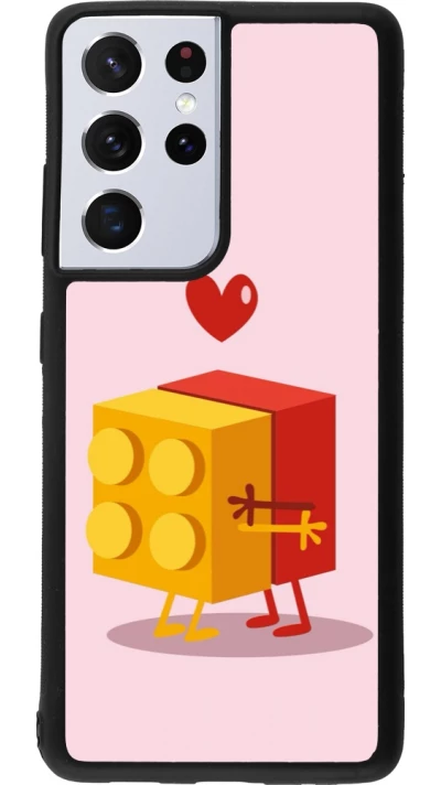 Samsung Galaxy S21 Ultra 5G Case Hülle - Silikon schwarz Saint Valentines Day 26 Puzzle
