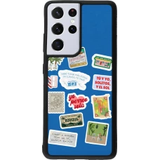 Samsung Galaxy S21 Ultra 5G Case Hülle - Silikon schwarz Seals of the Dominican Republic DTMF