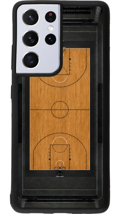 Coque Samsung Galaxy S21 Ultra 5G - Silicone rigide noir Sports 2026 Basketball