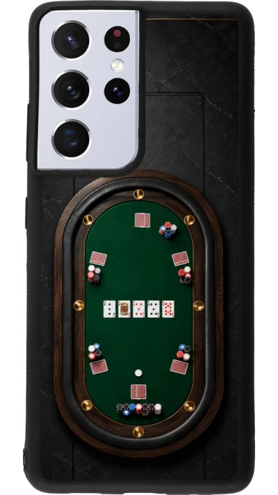 Coque Samsung Galaxy S21 Ultra 5G - Silicone rigide noir Sports 2026 Poker