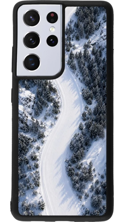 Coque Samsung Galaxy S21 Ultra 5G - Silicone rigide noir Sports 2026 Ski