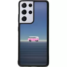 Samsung Galaxy S21 Ultra 5G Case Hülle - Silikon schwarz Spring 23 pink bus