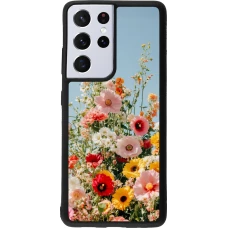 Samsung Galaxy S21 Ultra 5G Case Hülle - Silikon schwarz Spring flowers Spring 2026