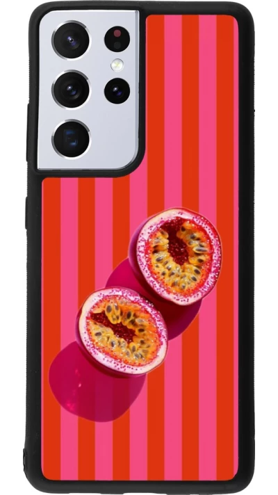 Samsung Galaxy S21 Ultra 5G Case Hülle - Silikon schwarz Passion fruit Summer 2026