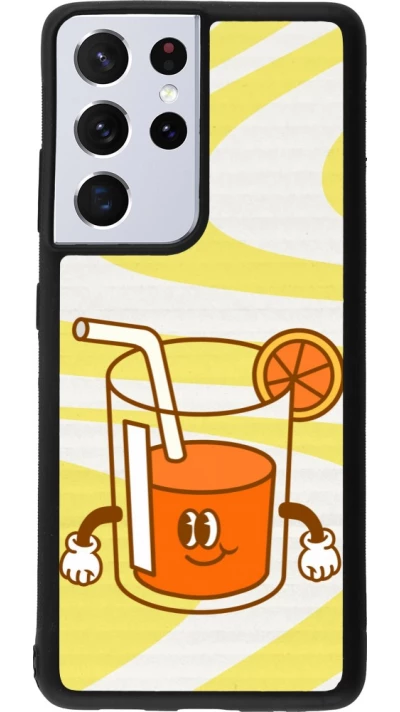 Samsung Galaxy S21 Ultra 5G Case Hülle - Silikon schwarz Summer drink 2026