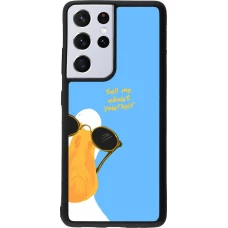 Samsung Galaxy S21 Ultra 5G Case Hülle - Silikon schwarz Tell me about yourself Summer 2026