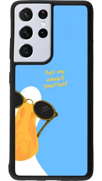 Samsung Galaxy S21 Ultra 5G Case Hülle - Silikon schwarz Tell me about yourself Summer 2026