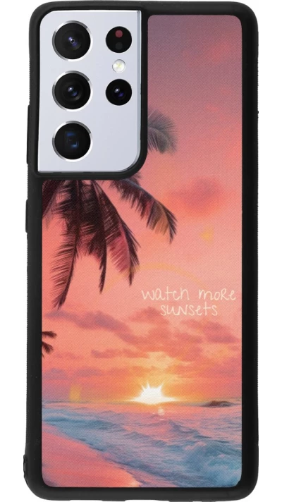 Samsung Galaxy S21 Ultra 5G Case Hülle - Silikon schwarz Watch more sunsets Summer 2026
