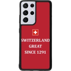 Samsung Galaxy S21 Ultra 5G Case Hülle - Silikon schwarz Switzerland Great Since 1291