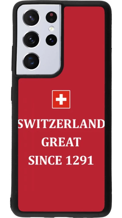 Samsung Galaxy S21 Ultra 5G Case Hülle - Silikon schwarz Switzerland Great Since 1291