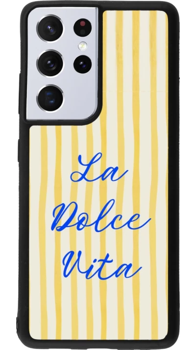 Samsung Galaxy S21 Ultra 5G Case Hülle - Silikon schwarz The good life 2026
