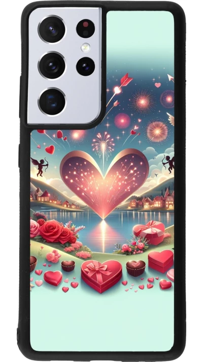 Samsung Galaxy S21 Ultra 5G Case Hülle - Silikon schwarz Valentin 2025 Schick