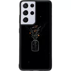 Coque Samsung Galaxy S21 Ultra 5G - Silicone rigide noir Vase black
