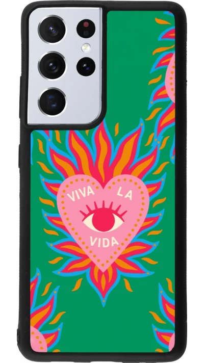 Samsung Galaxy S21 Ultra 5G Case Hülle - Silikon schwarz Viva la vida 2026