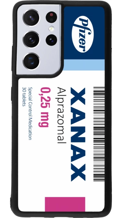Samsung Galaxy S21 Ultra 5G Case Hülle - Silikon schwarz Xanax Alprazolam 2025