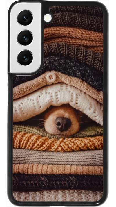 Coque Samsung Galaxy S22 - Autumn 26 Dog under the covers