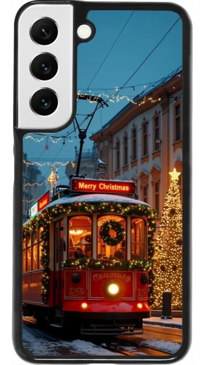 Samsung Galaxy S22 Case Hülle - Christmas 25 Xmas Train
