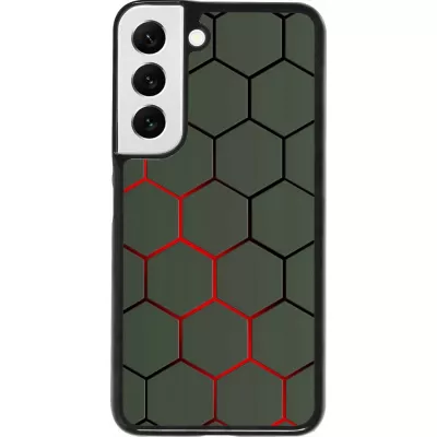 Coque Samsung Galaxy S22 - Geometric Line red