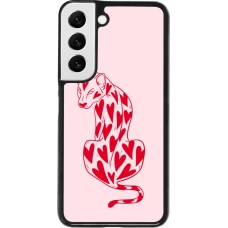 Samsung Galaxy S22 Case Hülle - Leopard with hearts 2026