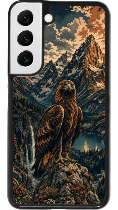 Coque Samsung Galaxy S22 - Linocut Aigle Royal