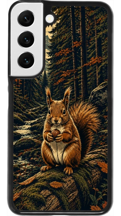Coque Samsung Galaxy S22 - Linocut Ecureuil