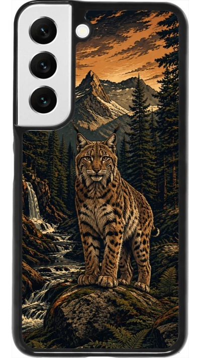 Coque Samsung Galaxy S22 - Linocut Lynx