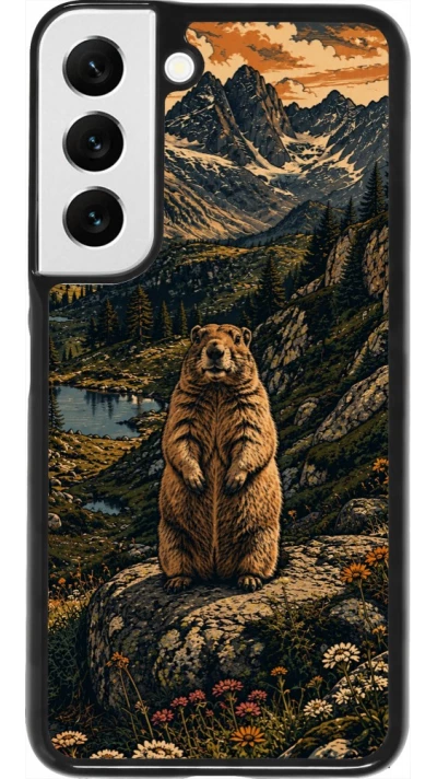 Coque Samsung Galaxy S22 - Linocut Marmotte