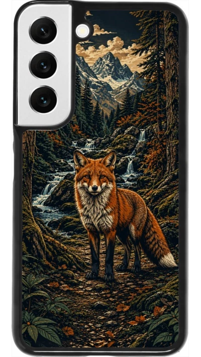 Coque Samsung Galaxy S22 - Linocut Renard