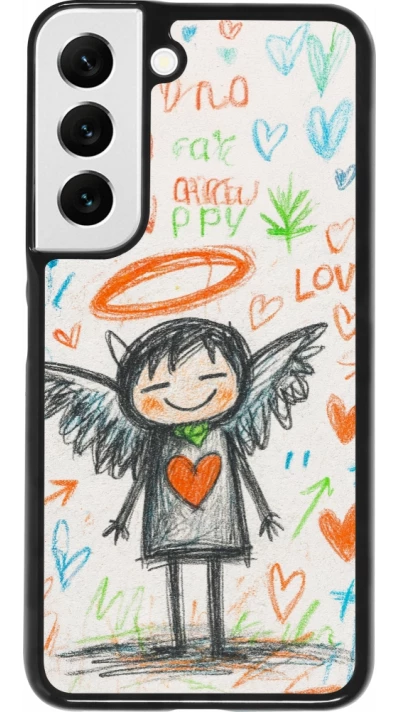 Samsung Galaxy S22 Case Hülle - Little Angel Sketch Love