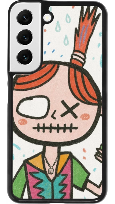 Samsung Galaxy S22 Case Hülle - Little Girl Sketch