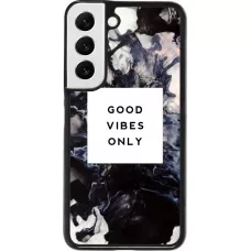 Coque Samsung Galaxy S22 - Marble Good Vibes Only
