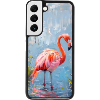 Coque Samsung Galaxy S22 - Paint Flamingo