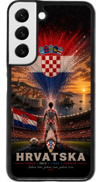 Coque Samsung Galaxy S22 - Football Croatie splash 2026