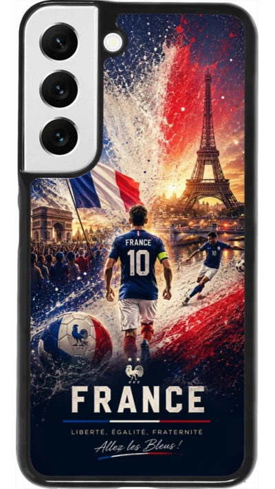 Coque Samsung Galaxy S22 - Football France splash 2026