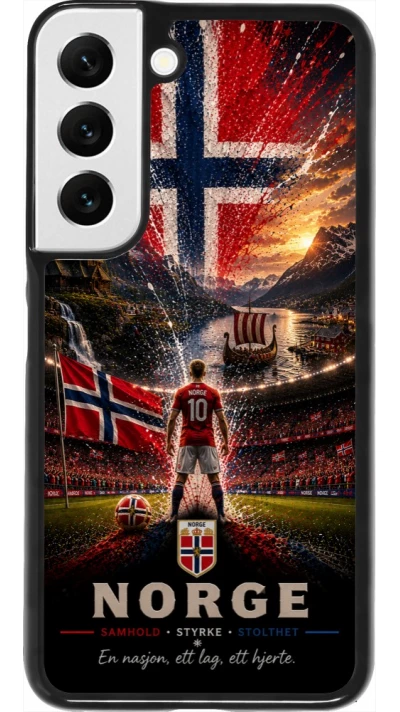 Coque Samsung Galaxy S22 - Football Norvège splash 2026