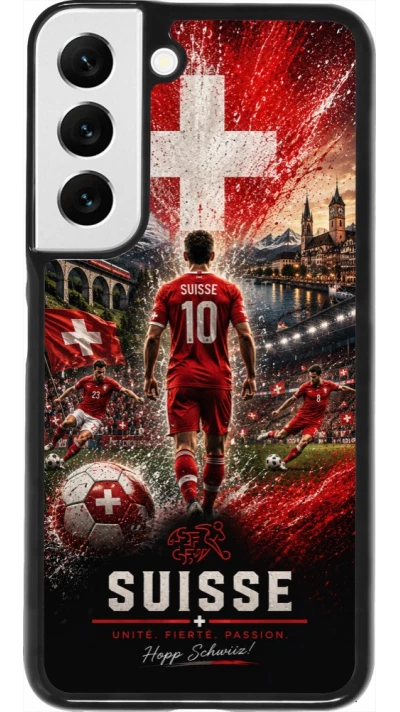Coque Samsung Galaxy S22 - Football Suisse splash 2026