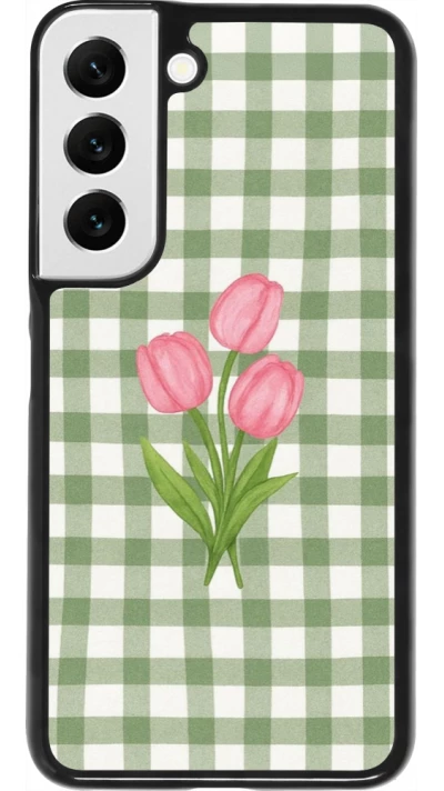 Coque Samsung Galaxy S22 - Green vichy tulips Spring 2026