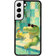 Coque Samsung Galaxy S22 - Crocodile in the swimming pool Summer 2026