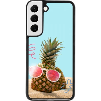 Coque Samsung Galaxy S22 - Pineapple with glasses Summer 2026