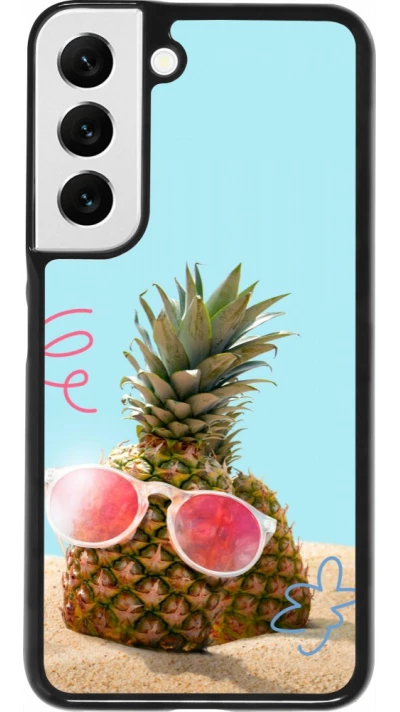 Coque Samsung Galaxy S22 - Pineapple with glasses Summer 2026