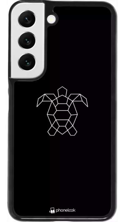 Coque Samsung Galaxy S22 - Turtles lines on black