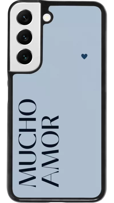 Coque Samsung Galaxy S22 - Valentine 2024 mucho amor azul