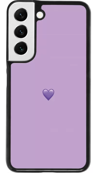 Coque Samsung Galaxy S22 - Valentine 2023 purpule single heart