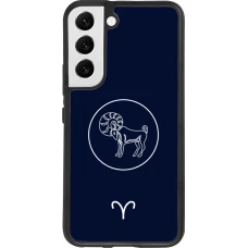Samsung Galaxy S22 Case Hülle - Silikon schwarz Astrologie Widder
