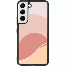 Coque Samsung Galaxy S22 - Silicone rigide noir Autumn 22 abstract sunrise