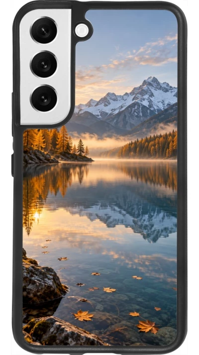 Samsung Galaxy S22 Case Hülle - Silikon schwarz Autumn 26 Autumn lake