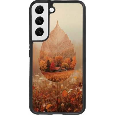 Samsung Galaxy S22 Case Hülle - Silikon schwarz Autumn 26 Autumn leaf