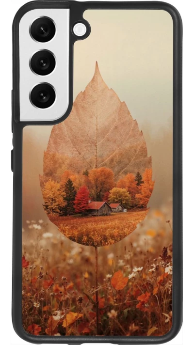 Samsung Galaxy S22 Case Hülle - Silikon schwarz Autumn 26 Autumn leaf